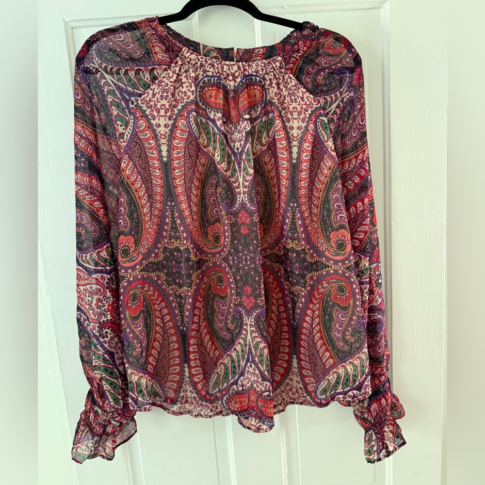 LOFT Multicolor Paisley Blouse